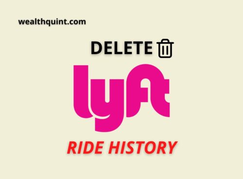 Delete Lyft ride history