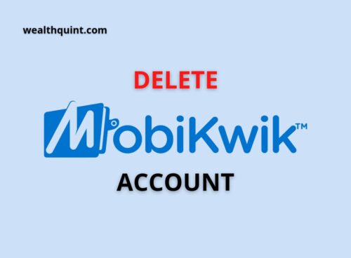 Delete Mobikwik account