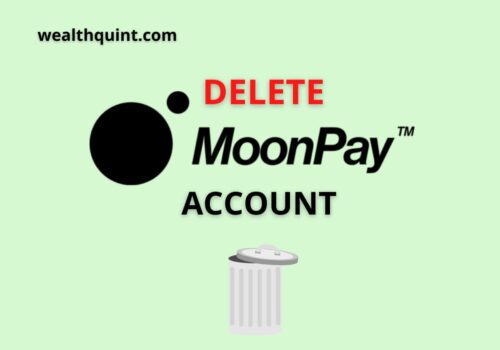 Delete MoonPay account