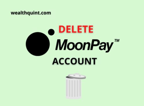 Delete MoonPay account