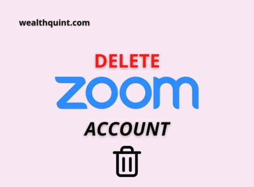 Delete Zoom Account