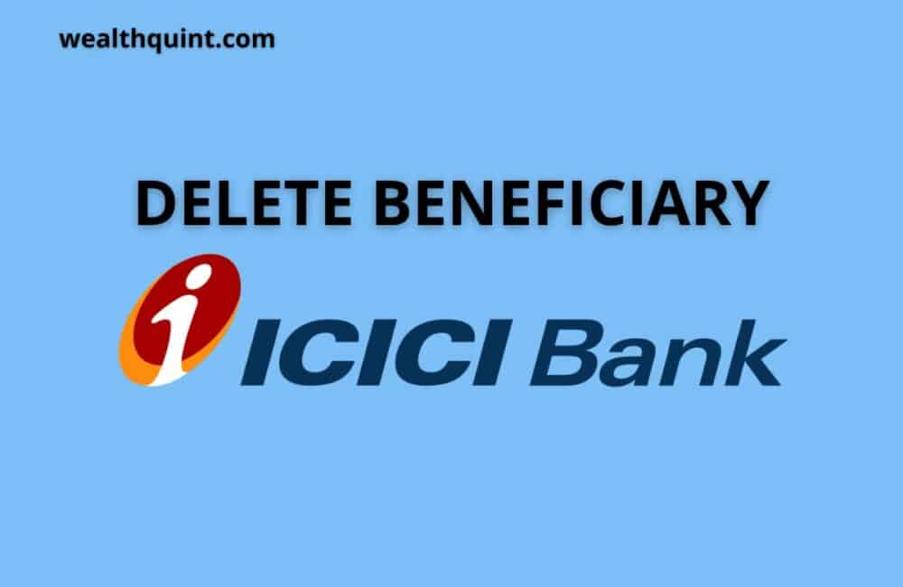 Delete beneficiary in icici bank