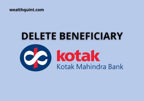 Delete beneficiary in kotak mahindra bank