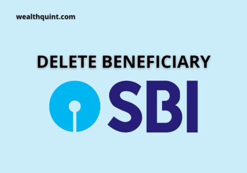 Delete beneficiary in sbi