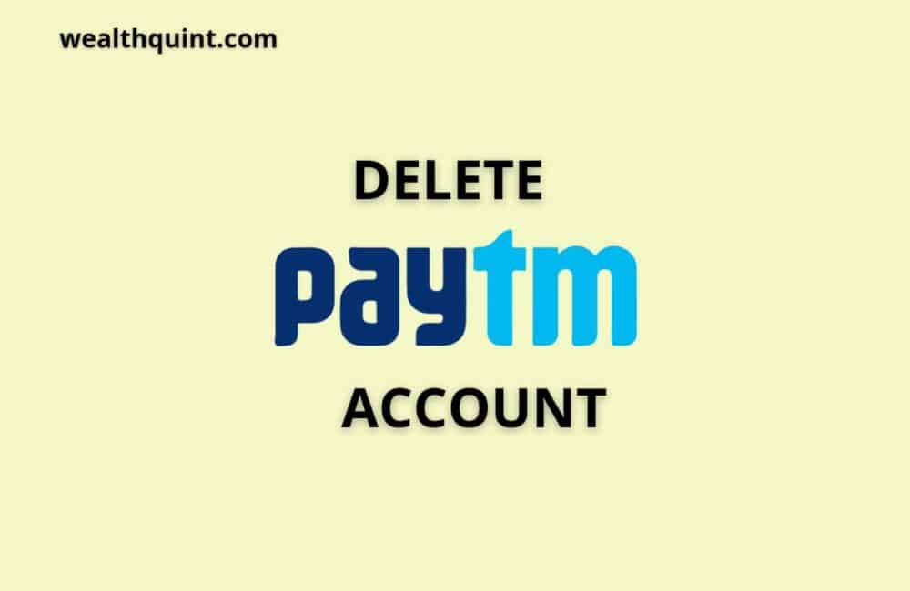 Delete paytm account