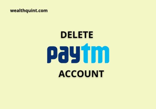 Delete paytm account