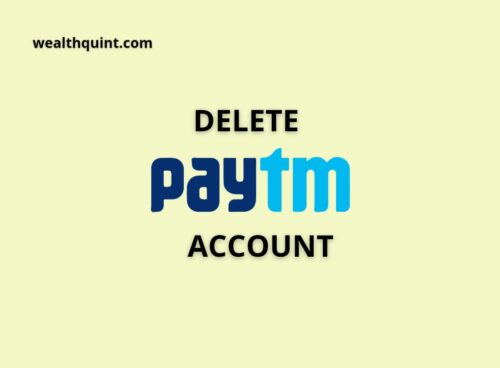 Delete paytm account
