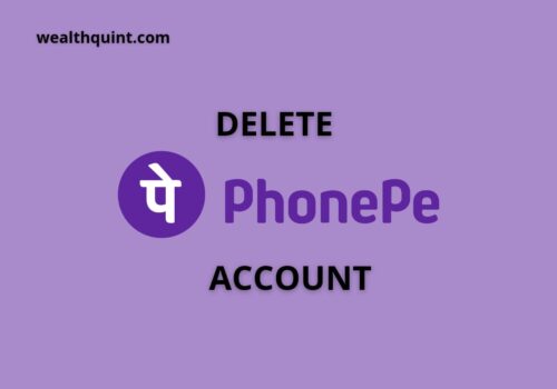 Delete phonepe account