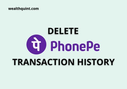 Delete phonpe transaction history