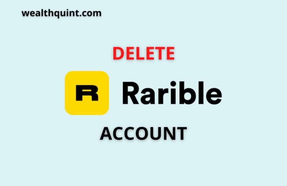 Delete rarible account