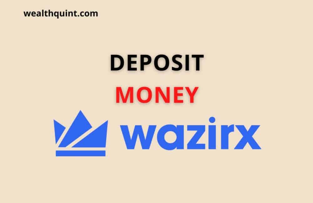 Deposit money wazirx