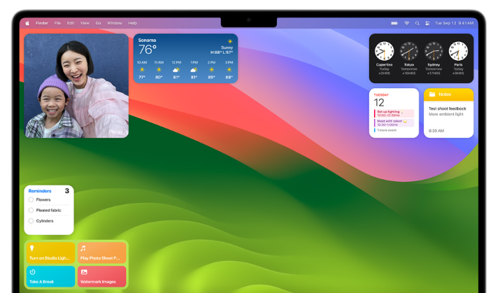 macOS Sonoma Best Features 2 Desktop Widgets best feature in macOS Sonoma