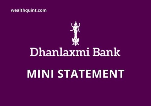Dhanlaxmi Bank Mini Statement