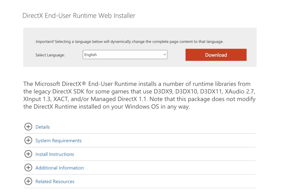 How to Fix mcUICnt.exe Error The Procedure Entry Point BCryptHash Could Not Be Located 3 DirectX End User Runtime Web Installer mcUICnt
