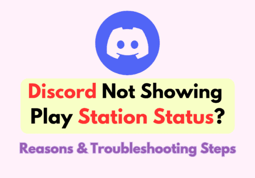 Discord Not Showing Play Station Status?
