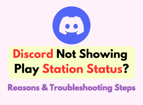 Discord Not Showing Play Station Status?