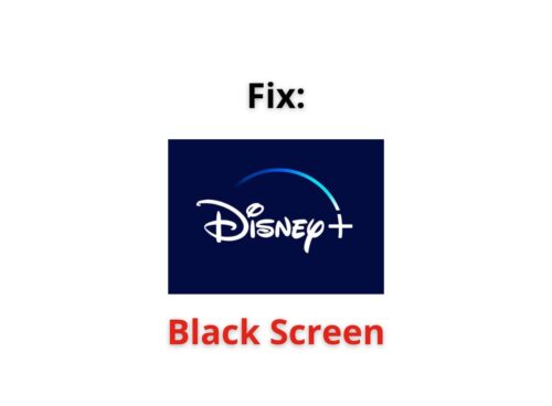 Disney Plus Black Screen