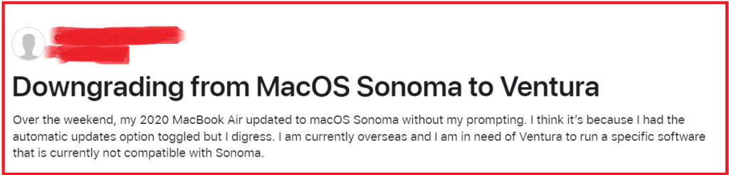 How To Downgrade From macOS Sonoma To Ventura 1 Downgrade From macOS Sonoma To Ventura