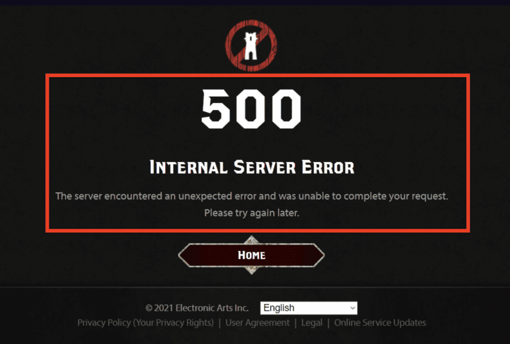 Dragon Age Keep 500 Internal Server Error