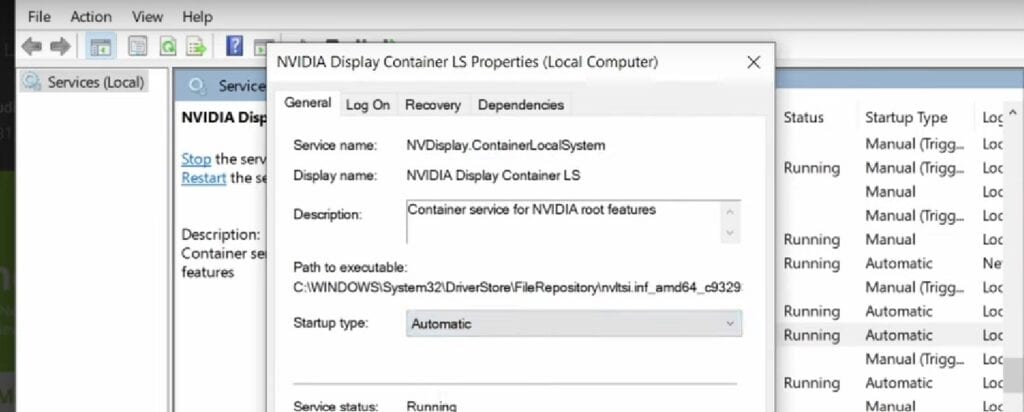 How To Fix Nvidia Control Panel Display Settings Missing Or Not Showing Resolution or Not Available 2 Enable All NVIDIA Services for display settings missing