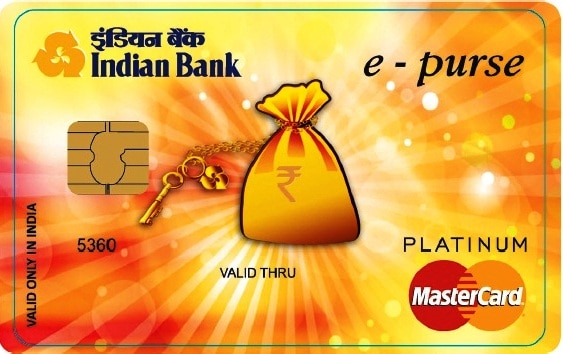 Indian Bank Debit Cards 8 Epurse Master