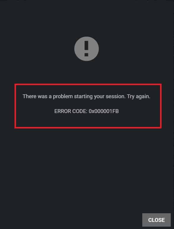 Error Code 0x000001FB Occur On GeForce