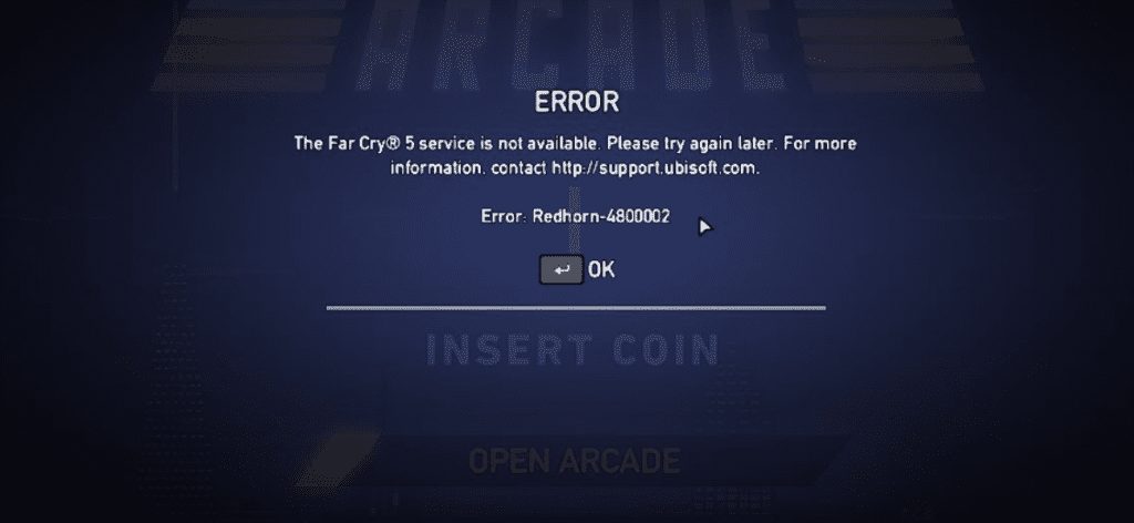 Error Redhorn 4800002 Far Cry 5 1 1