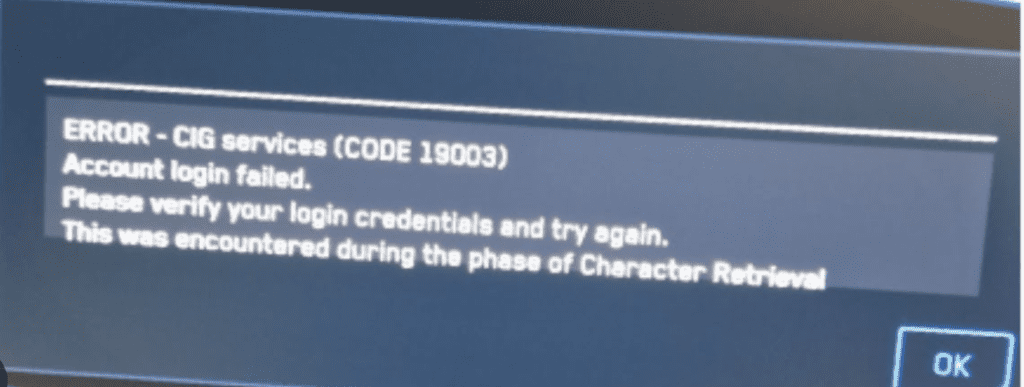 How to Fix "Error code 19003" on Star Citizen 1 Error code 19003 Star Citizen