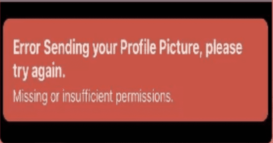 How to Fix "Error Sending Your Profile Picture" on BeReal 2 Error sending your profile picture, Please try again. Missing or insufficient permissions bereal