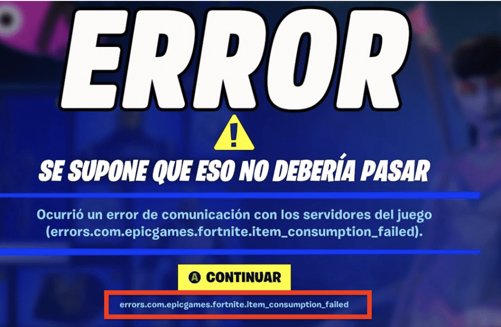 How To Fix Errors Com Epicgames Fortnite Item Consumption Failed