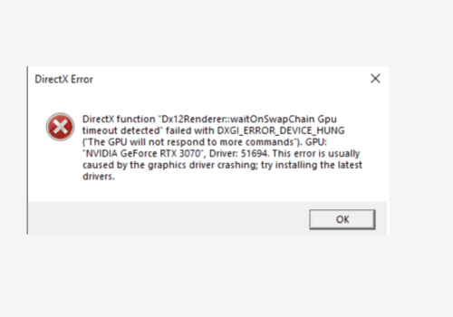 FIFA 23 DirectX Error