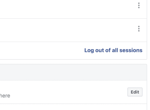 Facebook Not Logging Out
