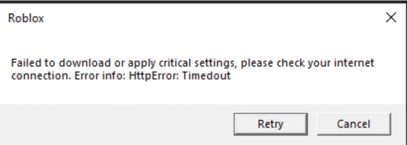 How to Fix "Failed to Download or Apply Critical Settings" on Roblox 1 Failed to Download or Apply Critical Settings on Rooblox