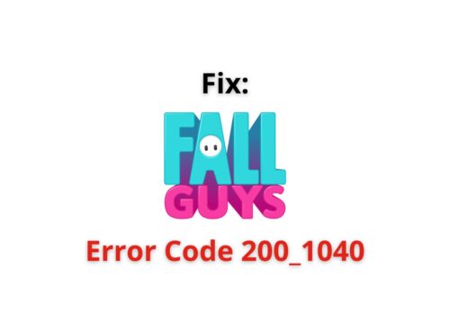 Fall Guys erro code 200 1040