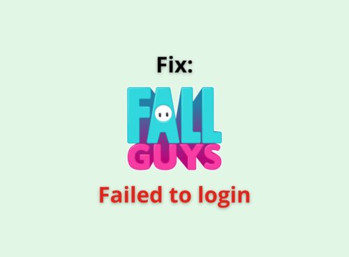 Fall Guys failed to login