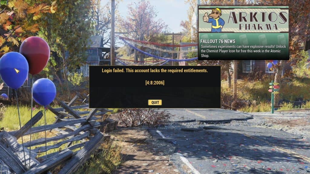 How to Fix Fallout 76 Error Code 4:8:2006 1 Fallout 76 Error Code 4 8 2006