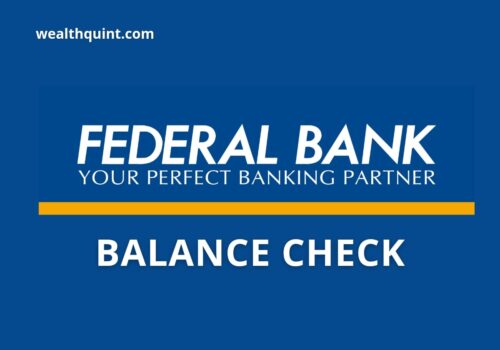 Federal Bank Balance check