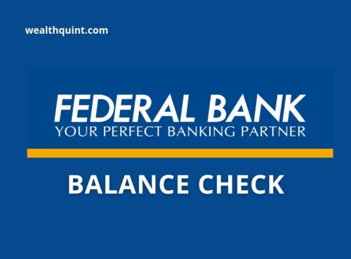 Federal Bank Balance check