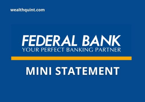Federal Bank Mini Statement