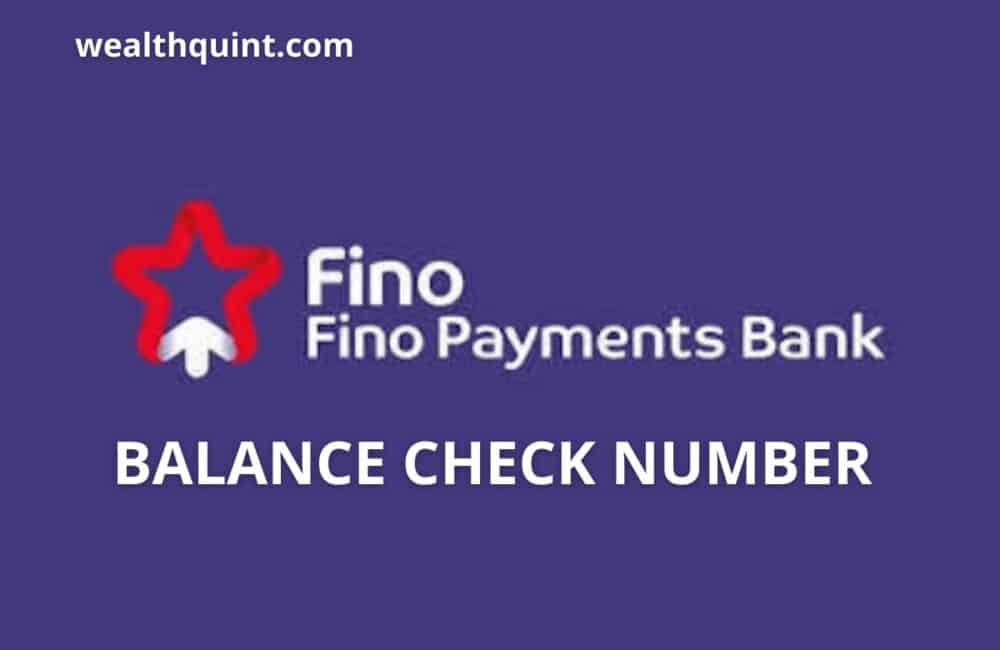 Fino Payment bank balance check