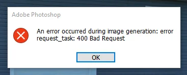 How To Fix “An Error Occurred During Image Generation: Error Request_Task: 400 Bad Request” On Photoshop 2 Fix An Error Occurred During Image Generation Error Request Task 400 Bad Request On Photoshop