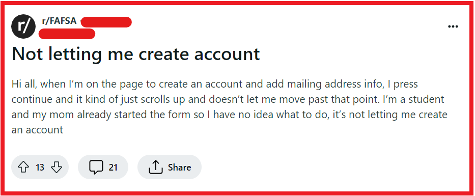 How To Fix FAFSA Create Account Not Working 1 Fix Create Account Not Working On FAFSA