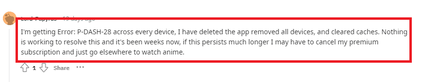 How To Fix Crunchyroll Error Code P-Dash-28 1 Fix Crunchyroll Error Code P Dash 28