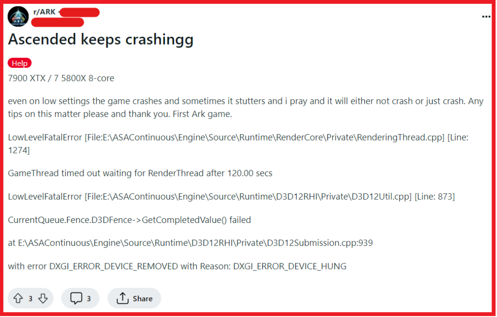 How To Fix "DXGI_ERROR_DEVICE_REMOVED With Reason DXGI_ERROR_DEVICE_HUNG" In ARK Survival Evolved And Survival Ascended 2 Fix DXGI ERROR DEVICE REMOVED With Reason DXGI ERROR DEVICE HUNG In ARK Survival Evolved And Survival Ascended