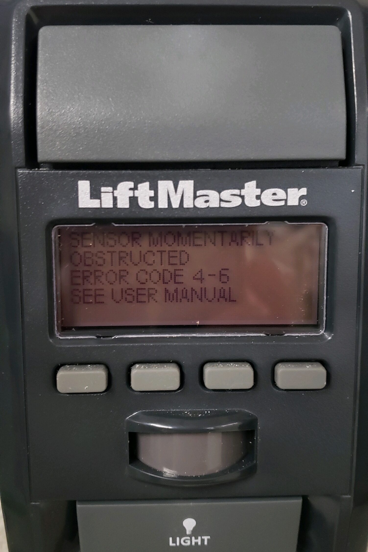 How To Fix Liftmaster Error Code 4-6 Sensor Momentarily Obstructed 2 Fix Error Code 4 6 Sensor Momentarily Obstructed On LiftMaster edited