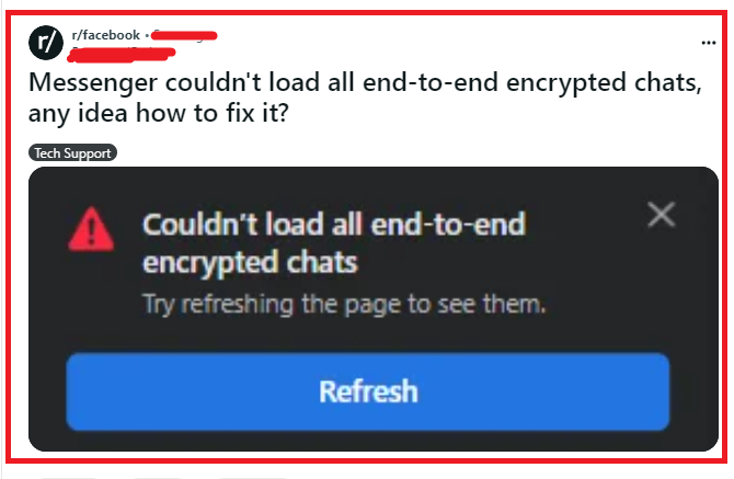 How To Fix Facebook Messenger Couldn't Load All End-to-end Encrypted Chats 1 Fix Facebook Messenger Couldnt Load All End to end Encrypted Chats