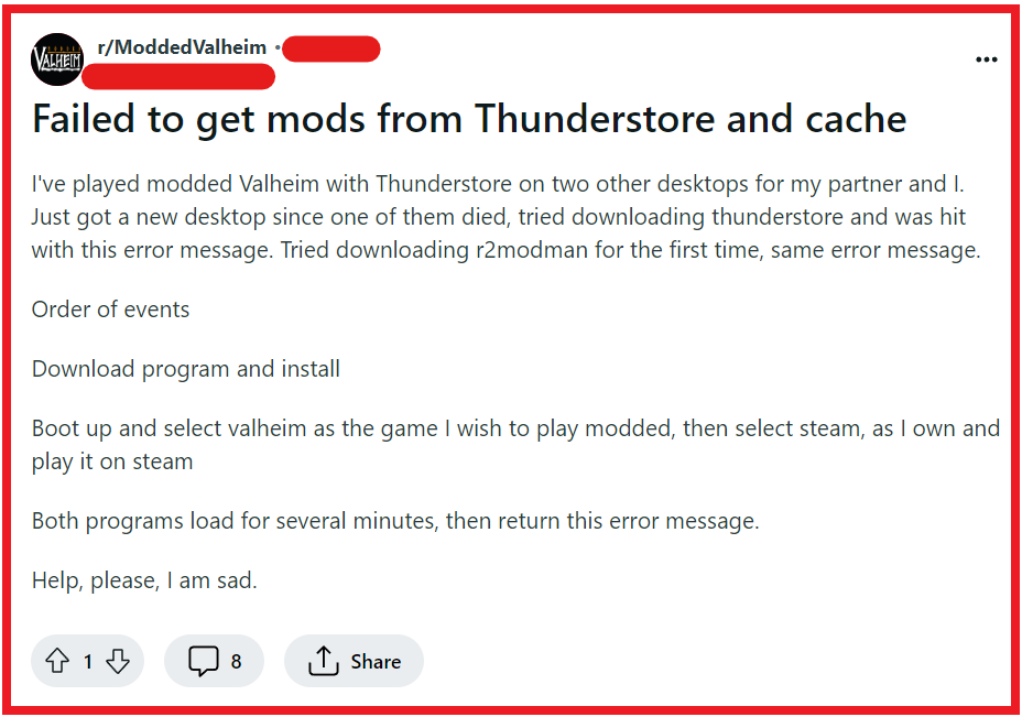 How To Fix Failed To Get Mods From Thunderstore And Cache 2 Fix Failed To Get Mods From Thunderstore And Cache