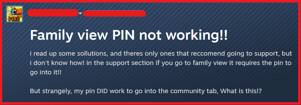 How To Fix Steam Family View Pin Not Working 2 Fix Family View Pin Not Working On Steam
