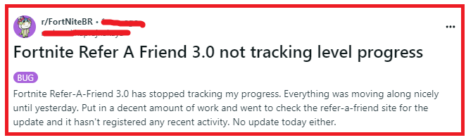 How To Fix Fortnite Refer A Friend 3.0 Not Tracking Level Progress Or Not Counting 1 Fix Fortnite Refer A Friend 3.0 Not Tracking Level Progress Or Not Counting