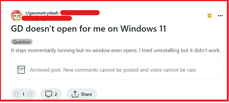 How To Fix Geometry Dash Not Opening (Windows 10 & Windows 11) 1 Fix Geometry Dash Not Opening Windows 10 Windows 11